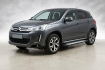 Citroen C-4 Aircross 2012–2017 Stranske stopnice tipa X5 (2 kos, aluminij) fotografija 1