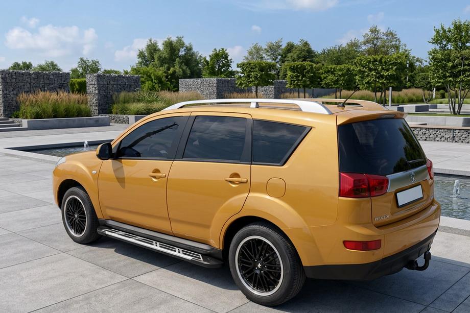 Peugeot 4007 2007–2013 Bočni pragovi Sunrise (2 kos, aluminij) Image