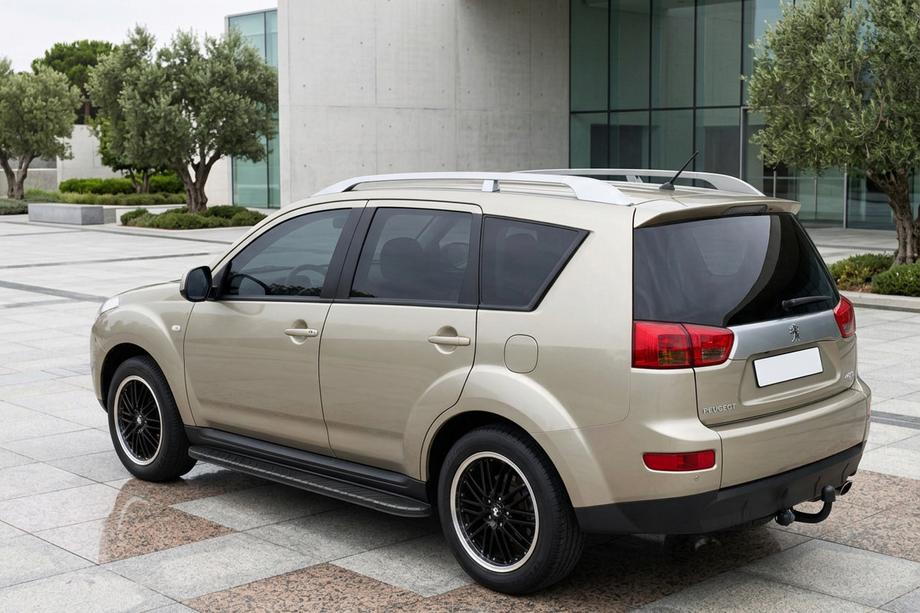 Peugeot 4007 2007–2013 Stranske stopnice Bosphorus Black (2 kosa, aluminij) Image