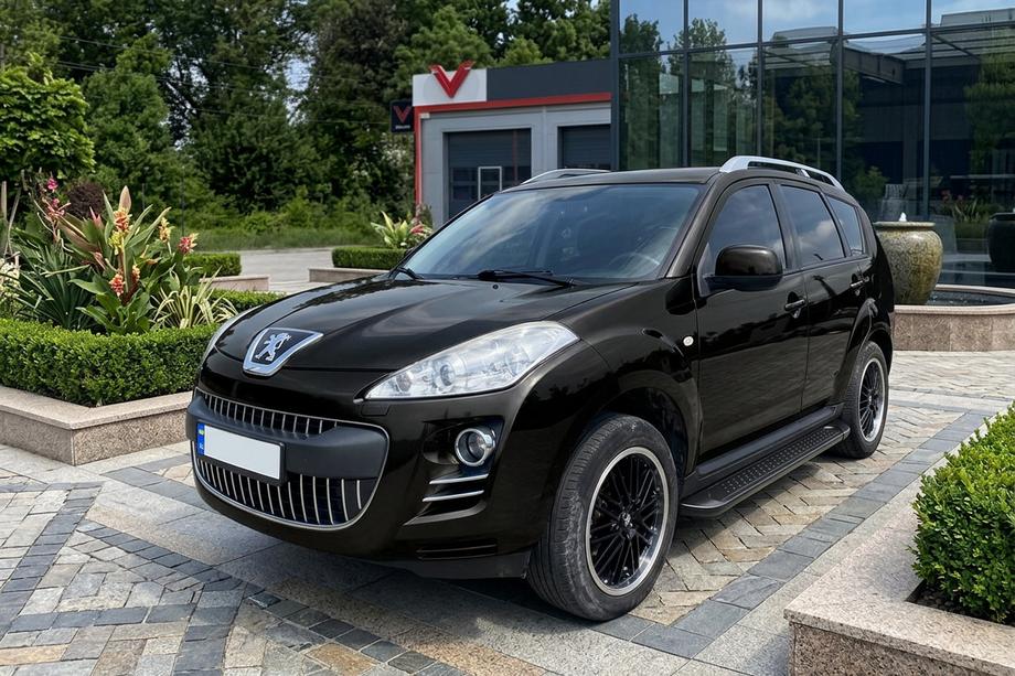 Peugeot 4007 2007–2013 Bočne stopnice Allmond Black (2 kos, aluminij) Image