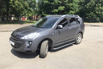 Peugeot 4007 2007–2013 Stranske stopnice Tayga (2 kosa, aluminij) fotografija 1