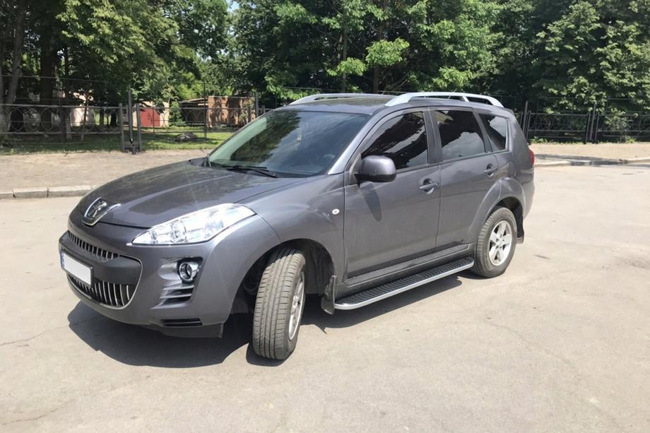 Peugeot 4007 2007–2013 Stranske stopnice Tayga (2 kosa, aluminij) Image