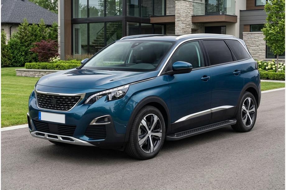 Peugeot 5008 2016–2023 Bočne stopnice Allmond Black (2 kos, aluminij) Image