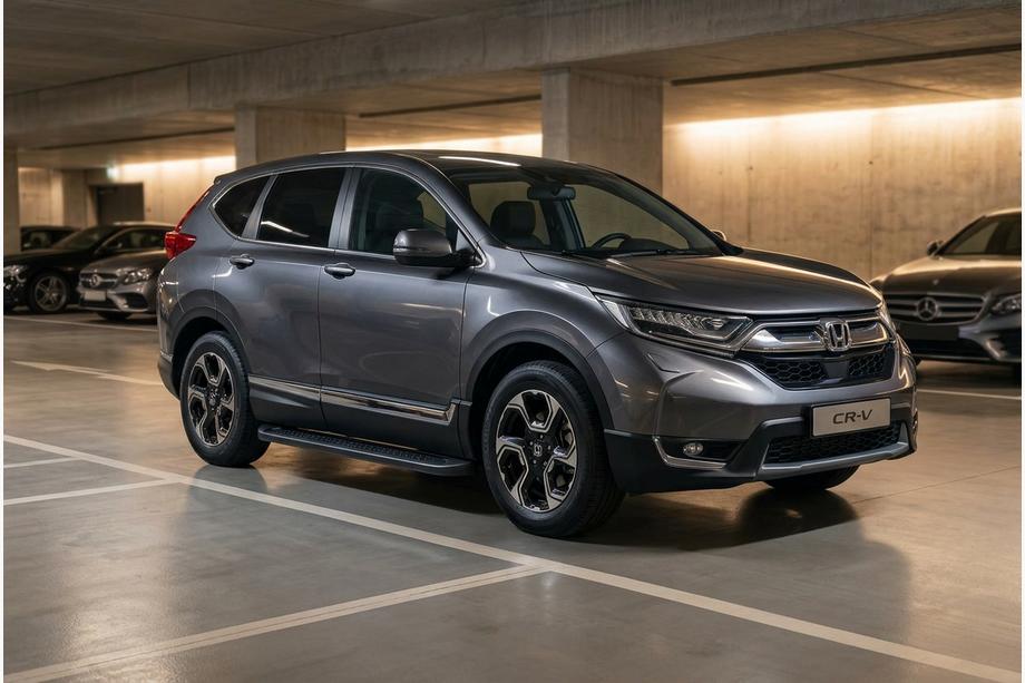 Honda CRV 2017–2022 Bočne stopnice Allmond Black (2 kos, aluminij) Image