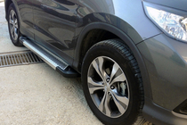Honda CRV 2017–2022 Stranske stopnice Line (2 kosa, aluminij) fotografija 1