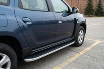 Renault Duster 2018–2024 Stranske stopnice Tayga Grey (2 kos, aluminij) fotografija 1