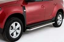 Renault Duster 2018–2024 Stranske stopnice Maydos V2 (2 kosa, aluminij) fotografija 1