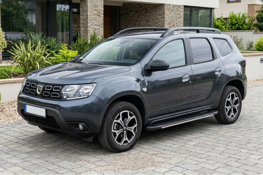 Dacia Duster 2018–2024 Bočne stopnice Bosphore Grey (2 kosa, aluminij) Image