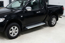 Mitsubishi L200 2015–2024 Bočne stopnice Maya V2 (2 kosa, aluminij) fotografija 1