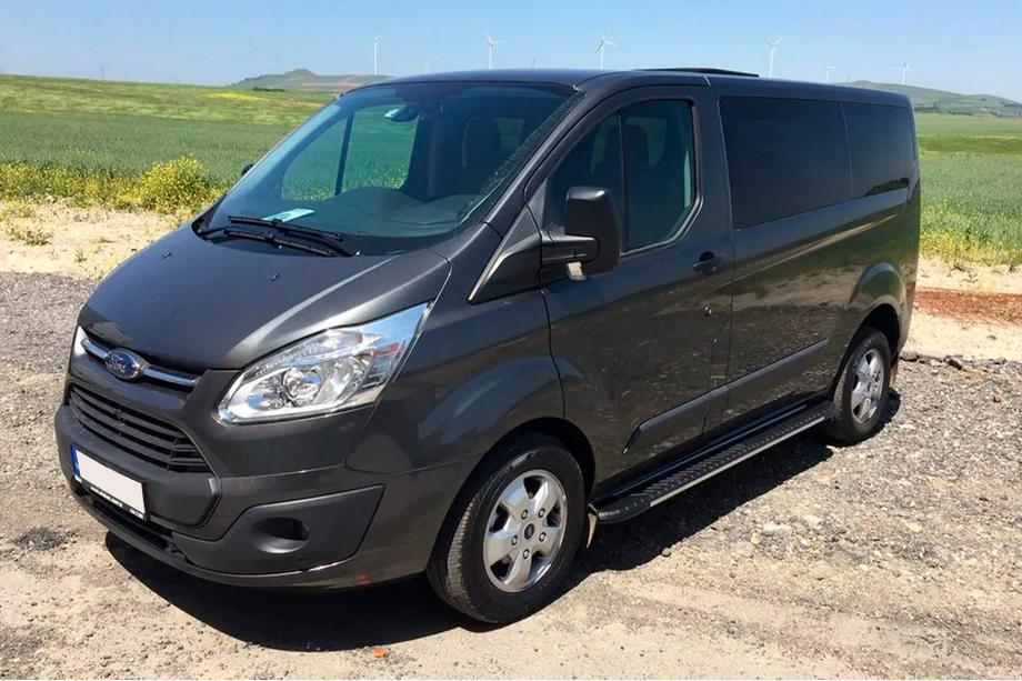 Ford Custom 2013–2022 Stranske stopnice Bosphorus Grey (2 kos., aluminij) Kratka medosna razdalja Fotografija 2
