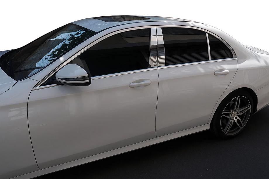 Mercedes Razred E W213 2016–2023 Pokrovi stebričkov (nerjavno jeklo) Image