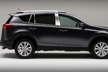 Toyota Rav 4 2013–2018 Letve za stebričke vrat (8 kos, nerjavno jeklo) fotografija 1