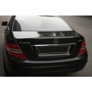 Kromirana letvica nad registrsko tablico (nerjaveče jeklo) Mercedes razred C W204 2007–2015 fotografija 1