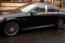 Mercedes S-class W222 2013–2022 Carmos pokrovi stebričkov (nerjavno jeklo) fotografija 1