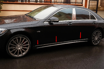 Mercedes S-class W222 2013–2022 Pokrovi za letvico V1 (6 kosov, nerjavno jeklo) fotografija 1