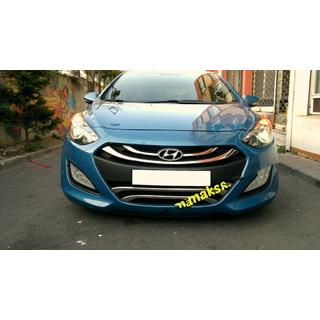 Obrobe za spodnjo rešetko, tip 2 (nerjavno jeklo) Hyundai I-30 2012–2017 fotografija 2