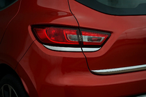 Renault Clio IV 2012–2019 Obrobe zadnjih luči (2 kosa, črni krom) fotografija 1