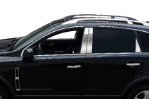 Opel Antara 2006–2017 Komplet kromiranih okrasnih letev okoli stranskih oken (nerjavno jeklo) fotografija 2