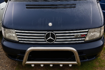 Mercedes Vito W638 1996–2003 Nerjaveče letvice za masko (V-class) fotografija 3