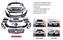 Mercedes GLA X156 2014–2019 AMG komplet karoserijskega bodykita (celotni odbijači) fotografija 3