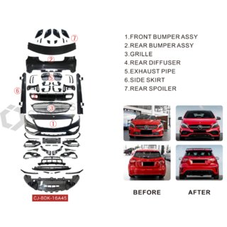 Body kit komplet (A45 AMG) Mercedes A-сlass W176 2012–2018 fotografija 3