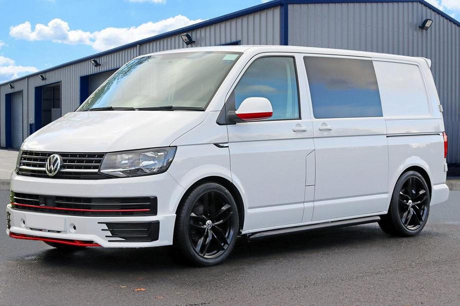 Volkswagen T6 2015–2024 Lip spojler sprednjega odbijača Sportline 2015-2018 (za lakiranje) Image