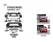 Range Rover Evoque 2012–2018 Tuning karoserijski komplet – komplet odbijačev (BodyKit-2) fotografija 2