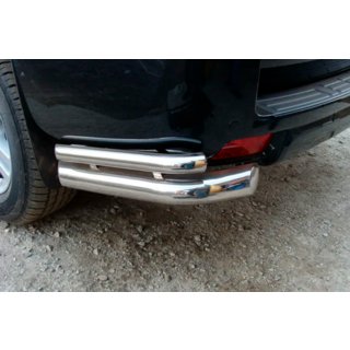 Zadnji vogalni ščitniki AK003-Подвійний (nerjavno jeklo) Toyota Land Cruiser Prado 150 2009–2023 fotografija 3