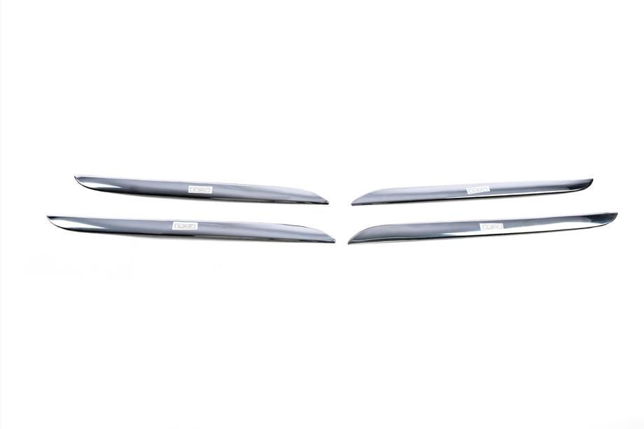 Mercedes C-class W205 2014–2021 Okrasna obloga maske (nerjaveče jeklo) Fotografija 3