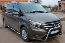 Mercedes Vito/V-razred W447 2014– Bočne cevi iz nerjavnega jekla, 2 kos d70, dolga medosna razdalja (L3) fotografija 4