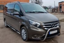 Mercedes Vito/V-razred W447 2014– Bočne cevi iz nerjavnega jekla, 2 kos d70, dolga medosna razdalja (L3) fotografija 3