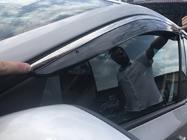 Skoda Rapid 2012–2019 Deflektorji oken s kromirano letvijo SD (4 kosi, Niken) fotografija 3