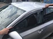 Skoda Rapid 2012–2019 Deflektorji oken s kromirano letvijo SD (4 kosi, Niken) fotografija 4