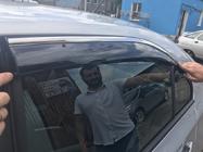 Skoda Rapid 2012–2019 Deflektorji oken s kromirano letvijo SD (4 kosi, Niken) fotografija 6
