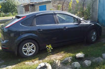 Ford Focus II 2005–2008 Deflektorji oken s kromirano letvico SD/HB (4 kosi, Niken) fotografija 2