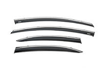 Honda Civic Sedan VIII 2006–2011 Vetrni deflektorji oken s kromirano letvico (4 kos, Niken) fotografija 2