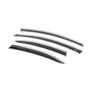 Vetrni deflektorji oken s kromirano letvico (4 kos, Niken) Honda Civic Sedan VIII 2006–2011 fotografija 3