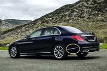 Mercedes C-class W205 2014–2021 Nerjavni pokrovi letve V1 fotografija 2