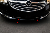 Opel Insignia 2008–2017 Nerjaveče letvice za mrežo odbijača fotografija 1