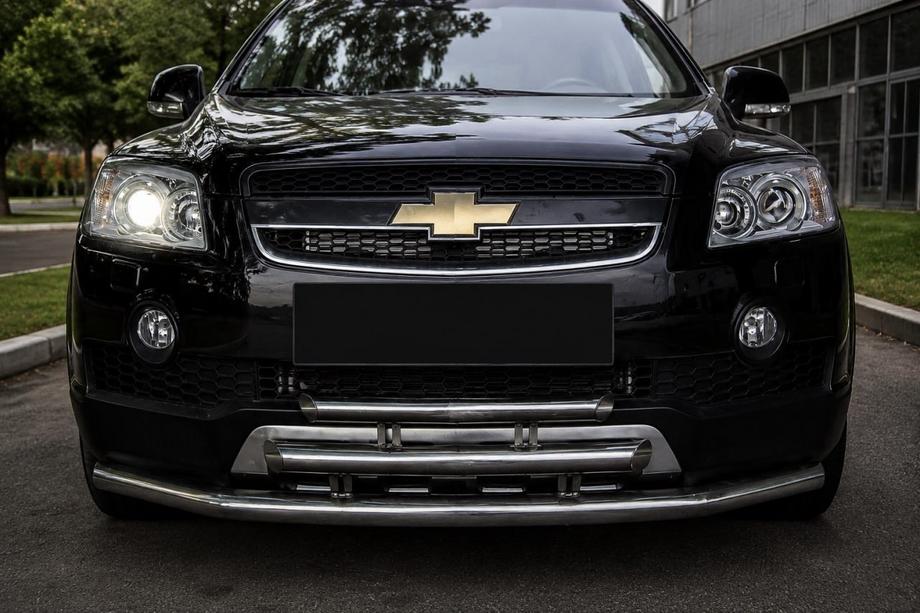 Chevrolet Captiva 2006–2019 Sprednja trojna zaščitna prečka (nerjavno jeklo) Image