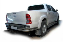 Toyota Hilux 2006–2015 Zadnji vogalni elementi AK003-Подвійний (nerjavno jeklo) fotografija 2
