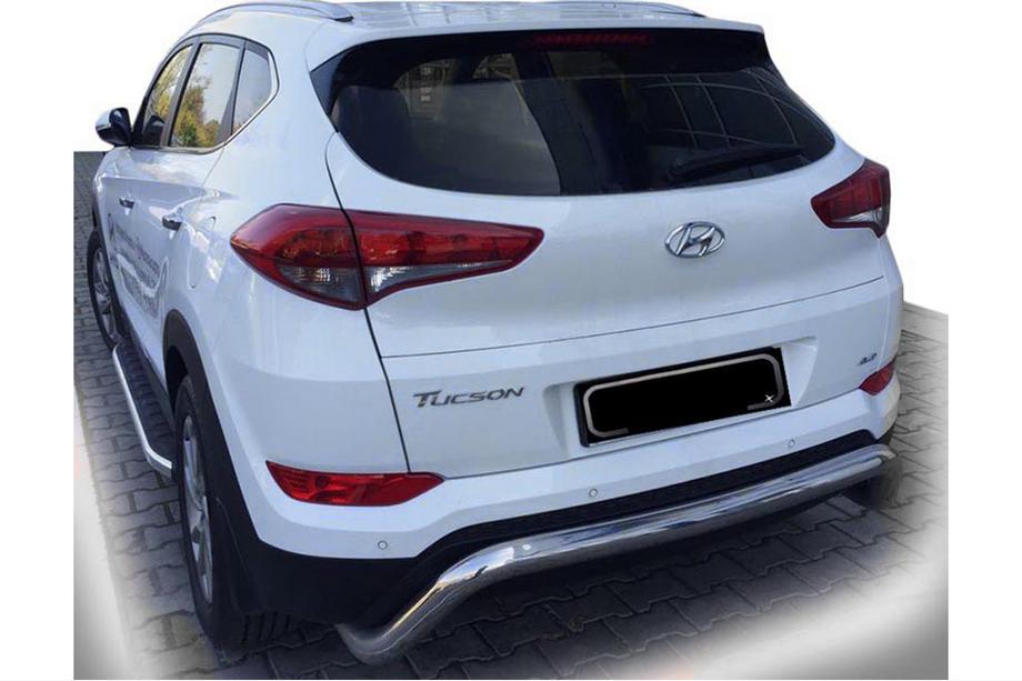 Hyundai Tucson TL 2016–2021 Zadnji zaščitni lok AK007 (nerjavno jeklo) Image