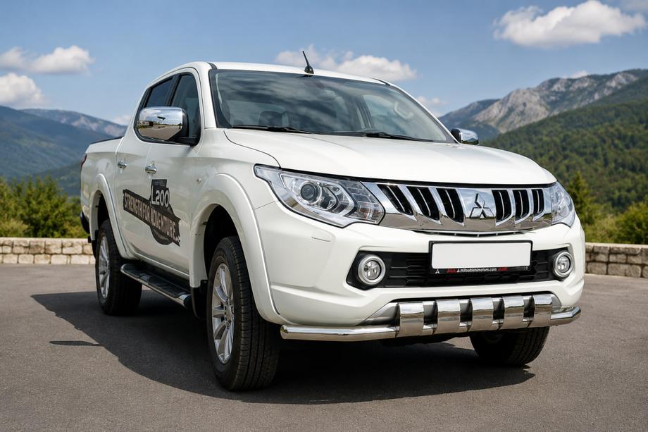 Mitsubishi L200 2015–2024 Sprednji zaščitni lok ST015 (nerjaveče jeklo) Fotografija 1