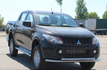 Mitsubishi L200 2015–2024 Sprednji zaščitni lok ST014 (nerjavno jeklo) fotografija 3
