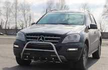 Mercedes ML W164 2005–2011 Prednji zaščitni lok WT003 (nerjavno jeklo) fotografija 4