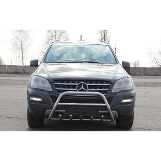 Prednji zaščitni lok WT003 (nerjavno jeklo) Mercedes ML W164 2005–2011 fotografija 1