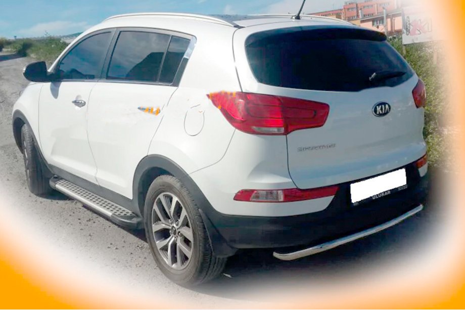 Kia Sportage 2010–2015 Zadnji zaščitni lok AK002-1 (nerjavno jeklo) Fotografija 2