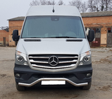 Mercedes Sprinter W906 2006–2018 Sprednja spodnja zaščitna cev MBSP.07.F3-04.6 (nerj.) fotografija 1