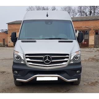 Sprednja spodnja zaščitna cev MBSP.07.F3-04.6 (nerj.) Mercedes Sprinter W906 2006–2018 fotografija 1