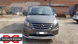 Mercedes Vito/V-razred W447 2014– Sprednji zaščitni lok ST014 (nerjavno jeklo) 60/60 mm fotografija 6